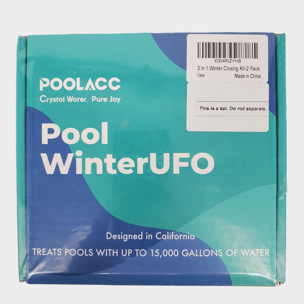 POOLACC WinterUFO 3 in 1 Pool Winter‎ Closing Kit 2 Pack WP01 15000 Gallons New